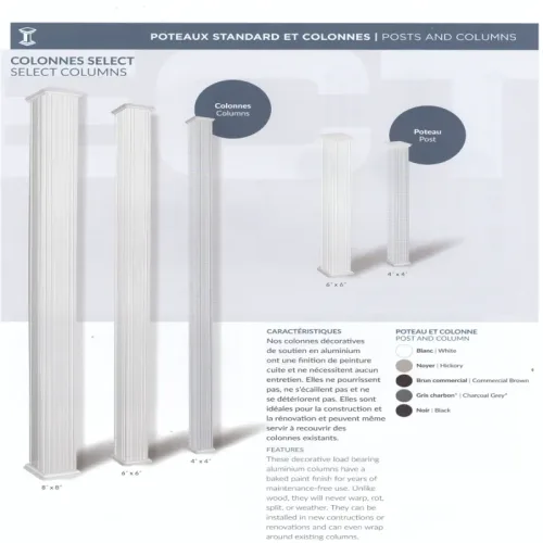 Balcon Expert 0 2 colonnedeco1 Montreal - Longeuil - Rive Sud